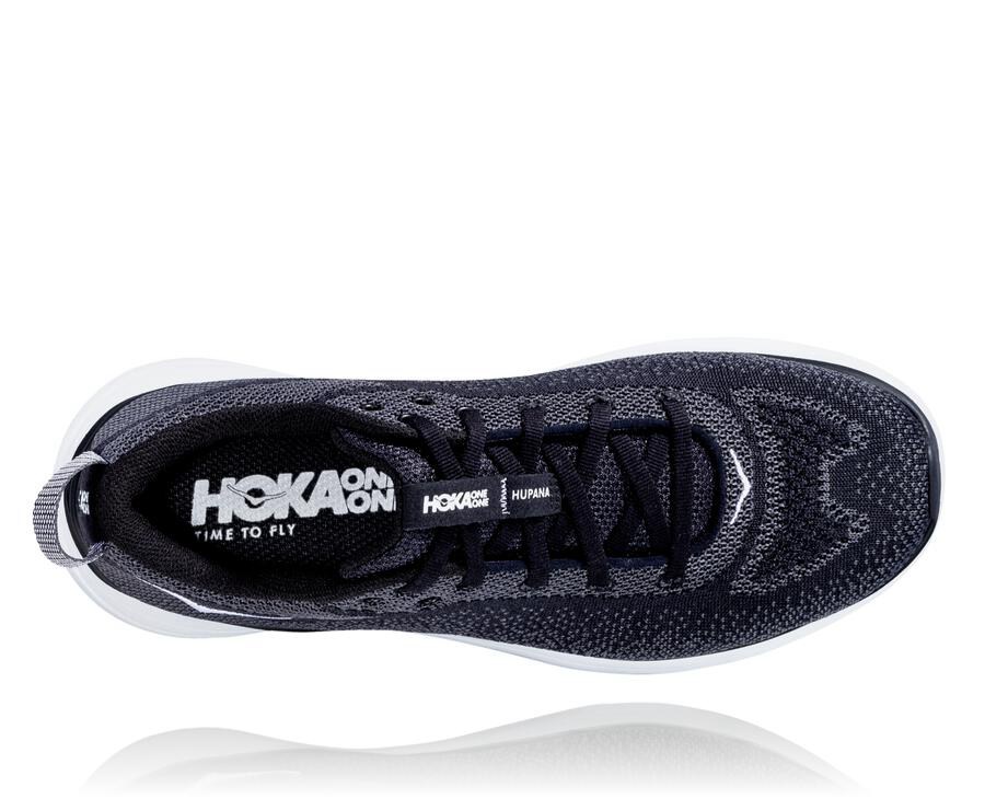 Tenis Hoka One One Hombre Negros/Blancos - Hupana Flow - LBZU16872